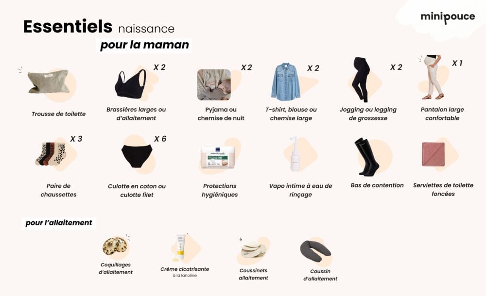 Liste valise maternité maman : essentiels à prévoir pour l’accouchement et le séjour à la maternité