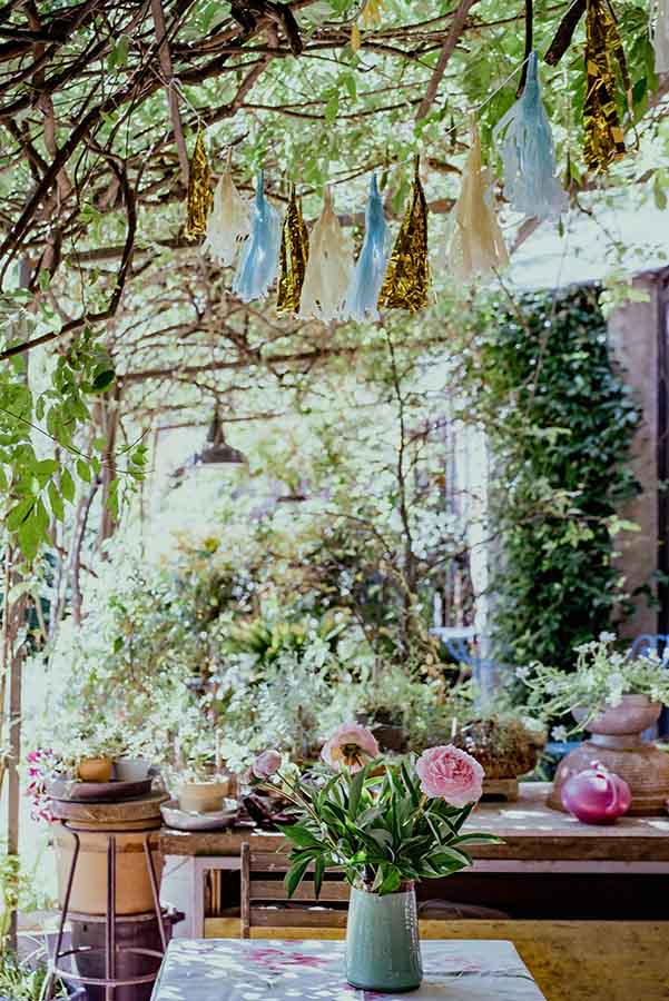 preparation decoration baby shower nature simple boheme