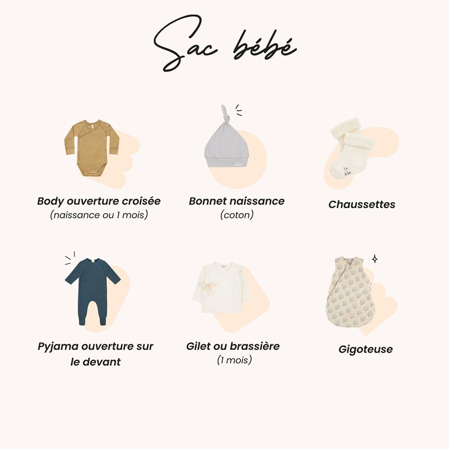 Lot de 5 bodies manches longues ouverture devant bébé naissance - Ma Baby  Checklist