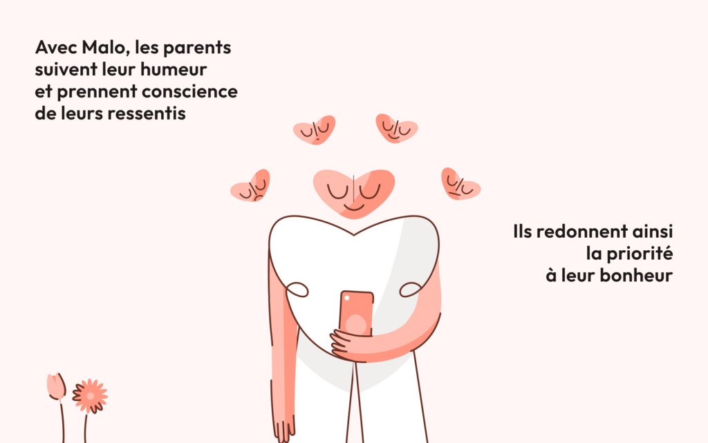 Visuel avec des conseils et solutions pour se sortir d'une depression post-partum et d'un burn-out parental et maternel quand on est nouvelle maman deprimée avec astuces d'un professionnel à qui parler.