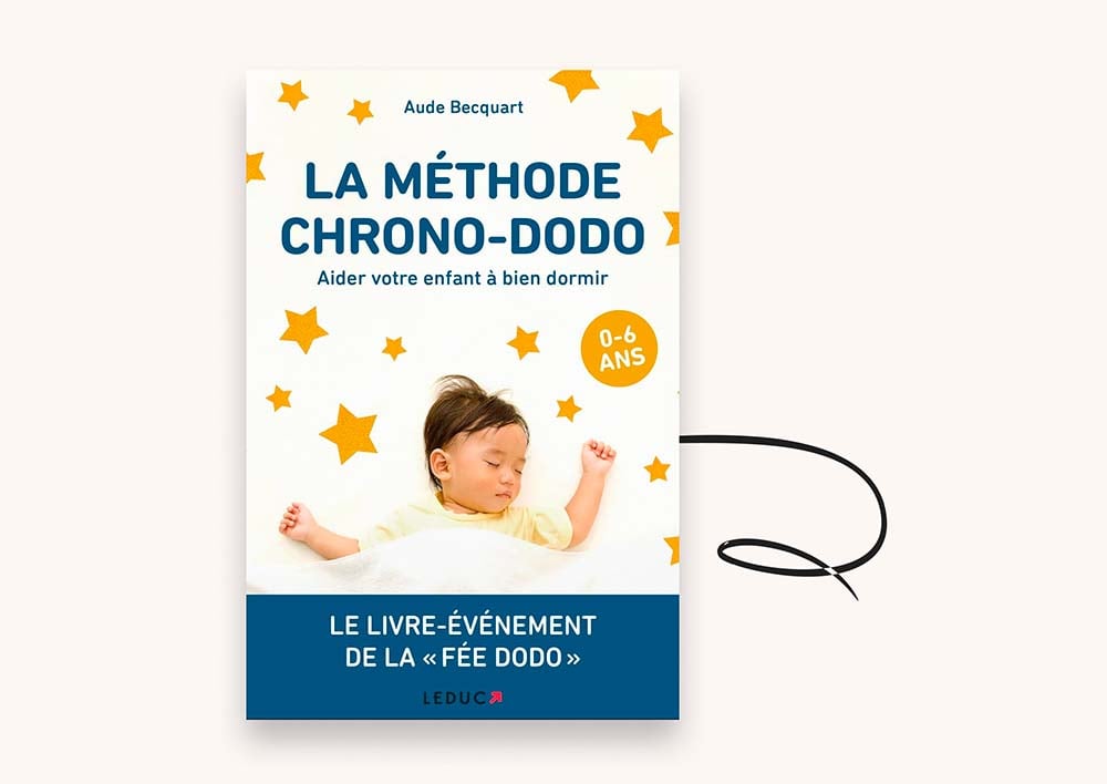 Livre 'La Méthode Chrono-Dodo' par Aude Becquart, un guide pratique pour les parents cherchant à améliorer le sommeil de leur enfant de 0 à 6 ans, présenté avec une couverture colorée et attrayante.