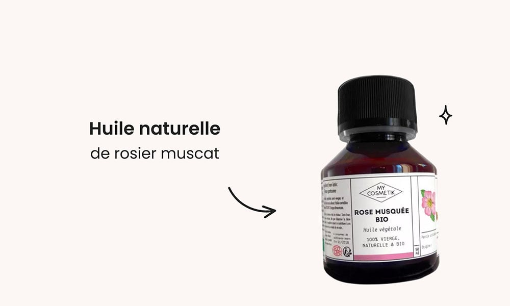 Huile de rosier muscat bio petit prix, 100% vierge et naturelle, reconnue pour ses propriétés régénératrices et cicatrisantes, est souvent élue comme la meilleure huile pour combattre les vergetures pendant la grossesse.