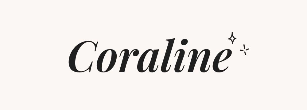 Le prénom 'Coraline', une option créative et peu commune pour une fille.