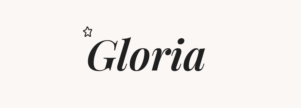 Le prénom Gloria, unique et peu commun