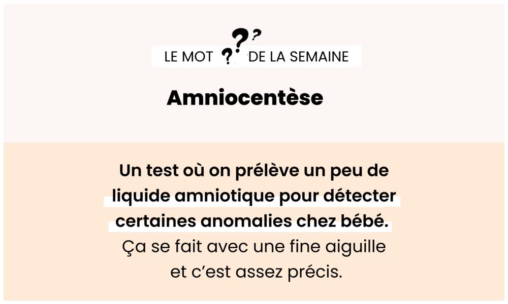 Amniocentèse – Test prénatal pour détecter les anomalies chromosomiques.