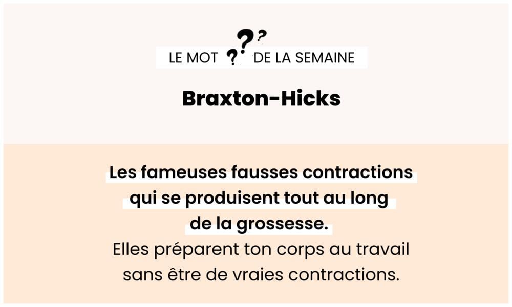 Braxton-Hicks – Contractions de préparation à l’accouchement.
