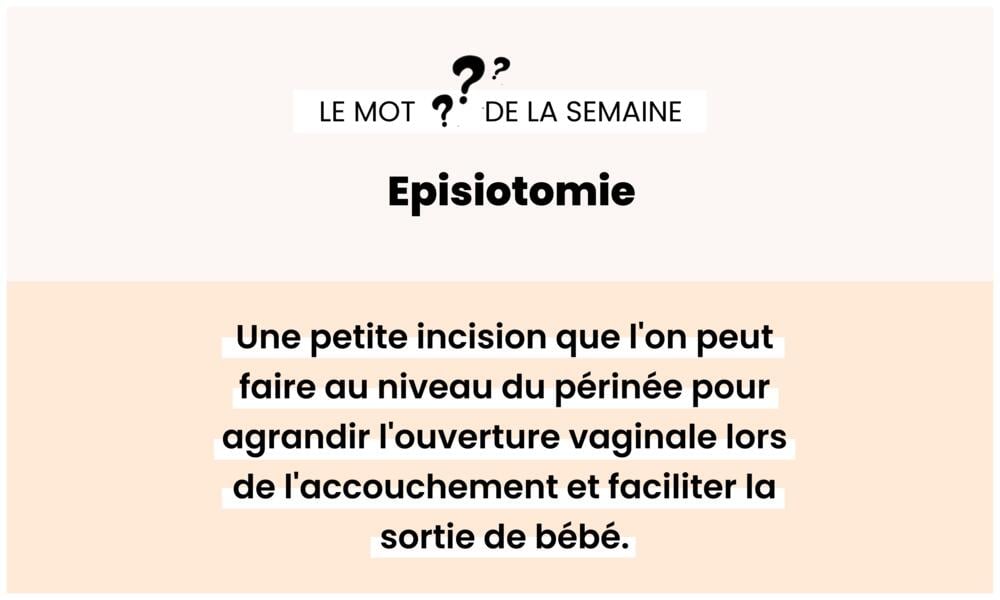 Épisiotomie – Incision périnéale pour faciliter l’accouchement.