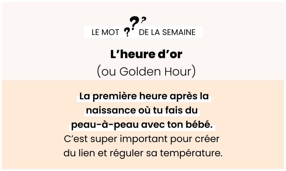 L’heure d’or (Golden Hour) – Contact peau à peau post-accouchement.