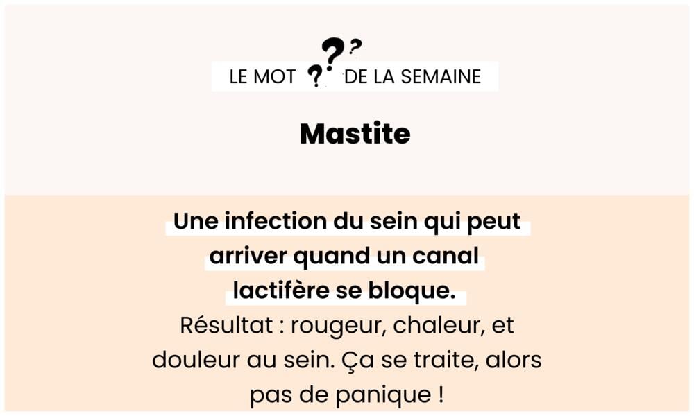 Mastite – Inflammation du sein en allaitement.