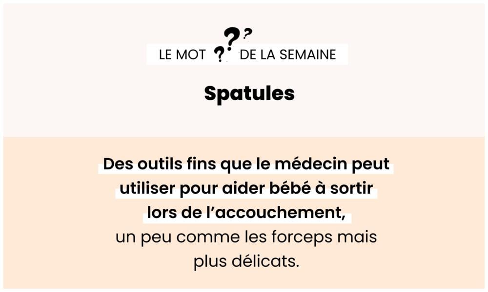 Spatule – Instrument médical facilitant l’accouchement.