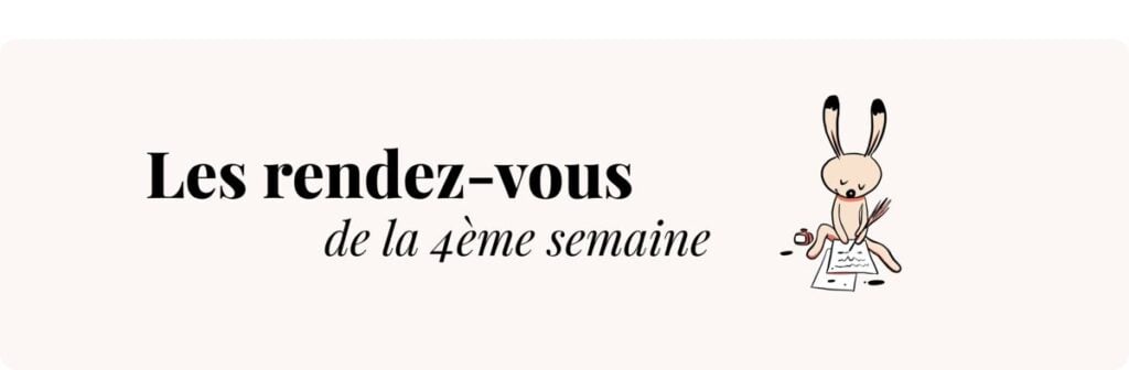 Grossesse 4 semaines – Rendez-vous médicaux