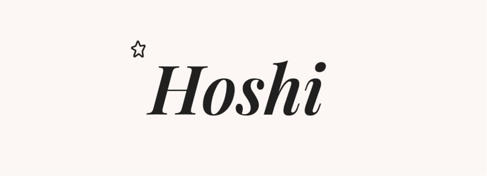 Hoshi prénom japonais fille original signification étoile