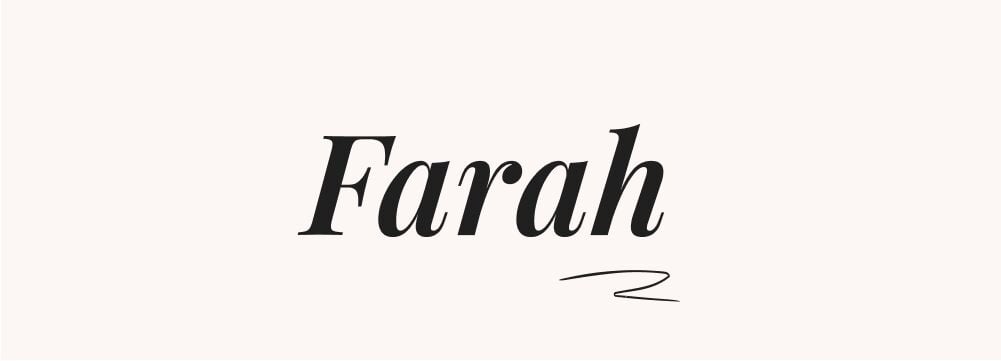Farah, beau prénom fille arabe