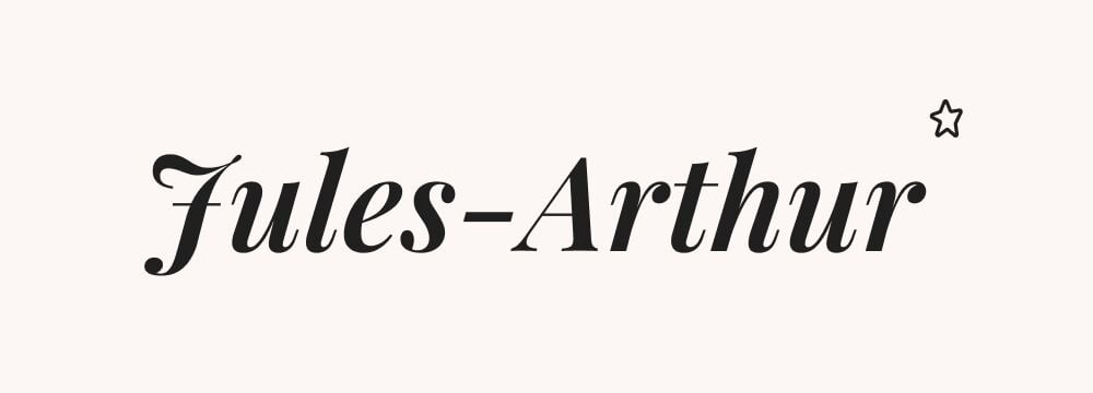 jules-arthur, prénom composé masculin classique, pour garçon