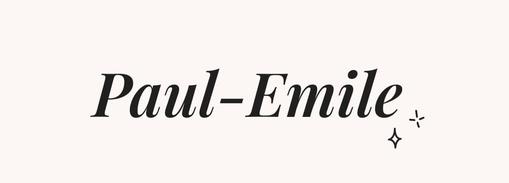 paul-emile, prénom composé classique, idéal pour un petit garçon