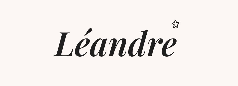 Léandre, prénom mythologique garçon romantique et fluide, inspiré du héros amoureux d’Héro