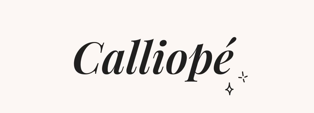 Calliopé, prénom mythologique fille noble et artistique, inspiré de la muse grecque de la poésie