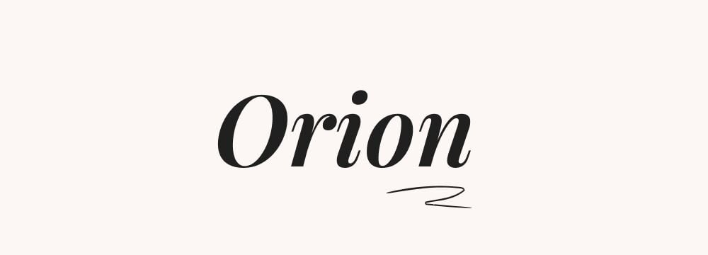 Orion, prénom mythologique garçon céleste et mystérieux, lié au chasseur transformé en constellation