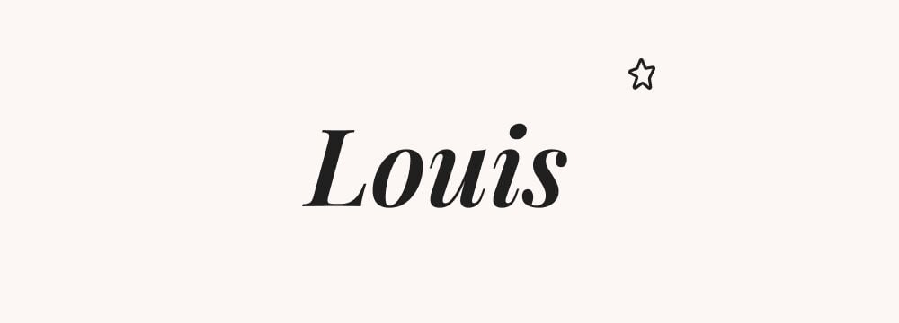 Louis, prénom français pour garçon classique et très courant, porté par de nombreux rois en France