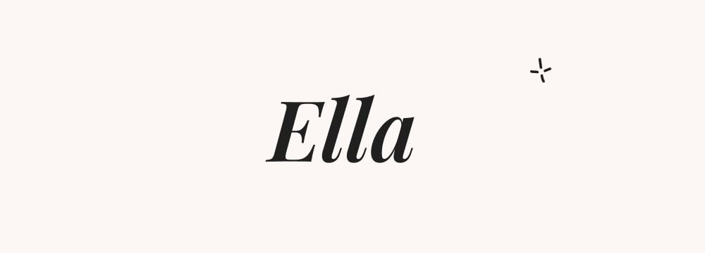 Ella, prénom américain fille court et doux, populaire dans les classements US