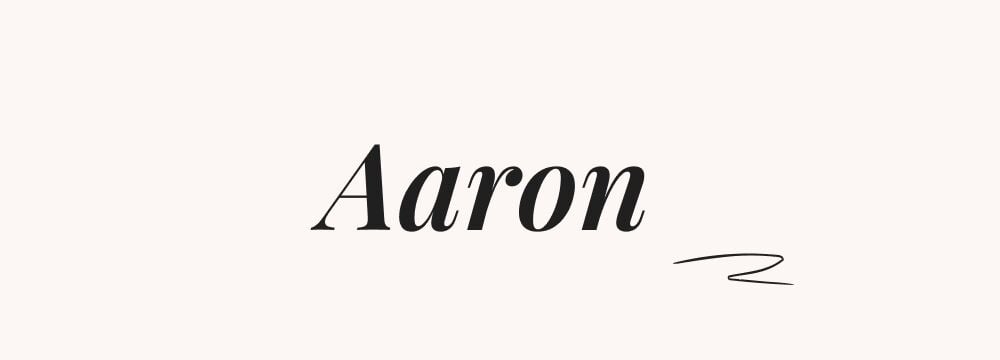 Aaron, prénom américain garçon classique et international