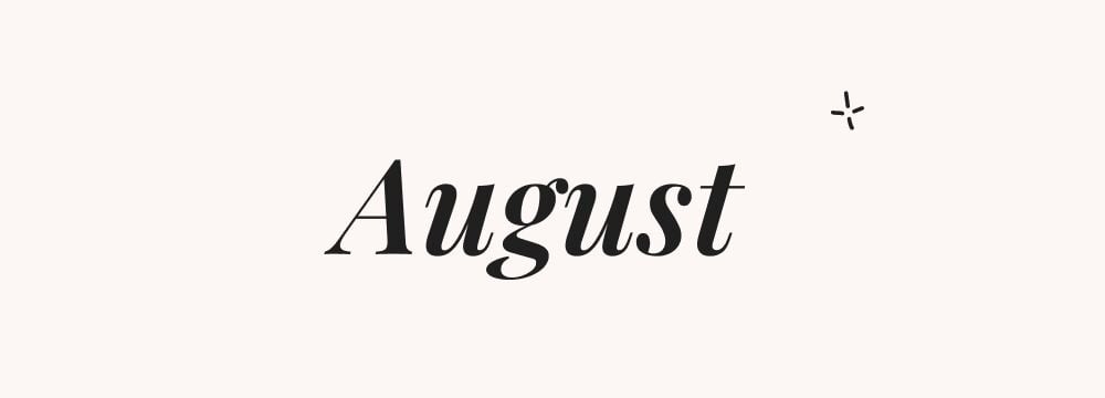 August, prénom américain garçon vintage et raffiné
