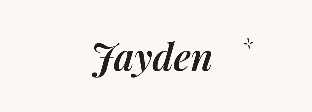 Jayden, prénom américain garçon contemporain et tendance