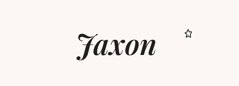 Jaxon, prénom américain garçon tendance avec orthographe moderne