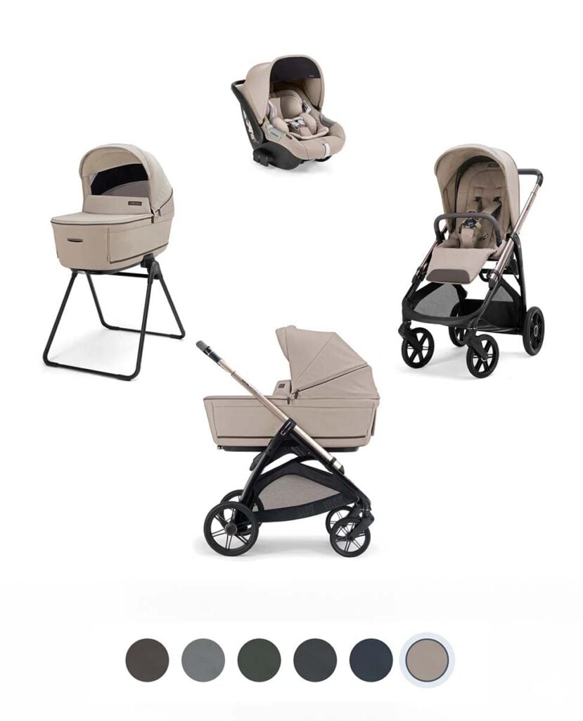 Poussette 4 en 1 Inglesina avec nacelle, nacelle-berceau, siège auto et assise évolutive, meilleure poussette évolutive de la naissance à 4 ans