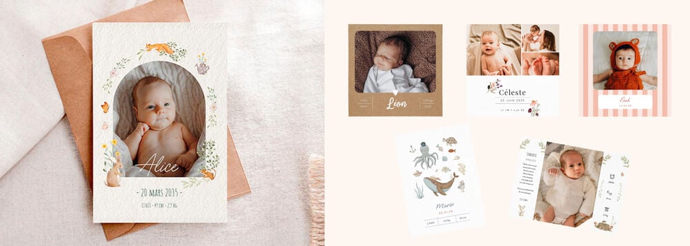 Comparatif faire part naissance : Planet Cards, meilleure sélection faire part naissance