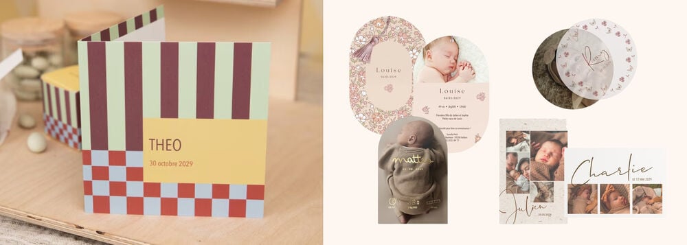 Meilleur faire part naissance graphique : Tadaaz, comparatif des meilleurs sites faire part naissance