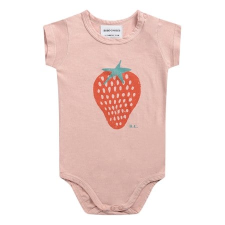 Bobo Choses - Body Coton Bio Fraise - Fille