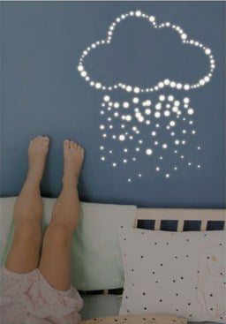 Mimi’Lou - Stickers Pastilles Phosphorescentes (20 X 16 Cm) Jaune