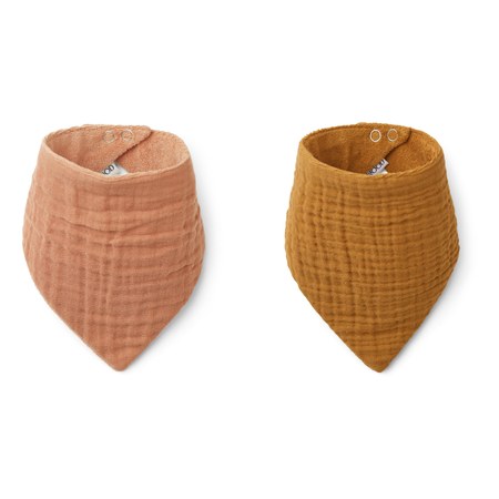 Liewood - Bavoir bandana Andrea en coton bio - Set de 2