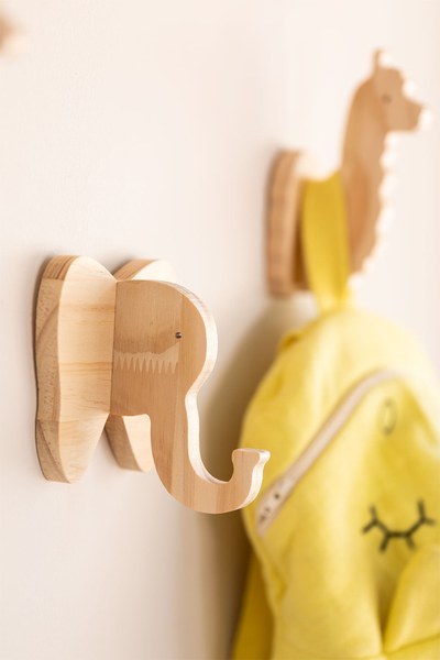 Sklum - Porte-manteau mural en bois Pypa kids