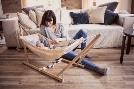 Amazonas - koala hamac pour bebe avec support pliant - 0-9 mois