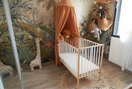 Combelle - Lit bébé   - bicolore blanc - 60x120 cm