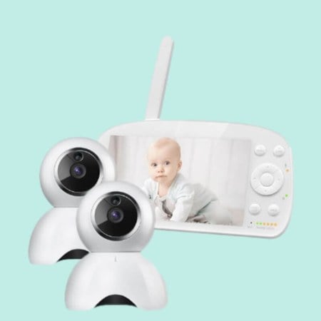 Babykare - Babyphone moniteur XXL avec pack de 2 caméras orientable à distance Babykare