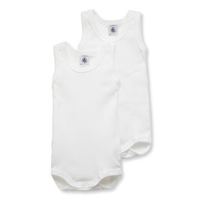 Petit Bateau - Lot 2 Bodies Sans Manches - Fille