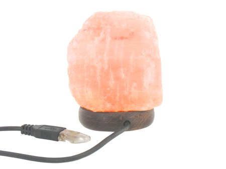 Bio Elements - Lampe de Sel d'Himalaya Naturelle avec Câble Usb - 0.5-1 kg