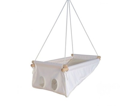 Petite Planète - hamac pour bebe - zebul'hamac blanc lait - 0-3 ans ouate de polyester