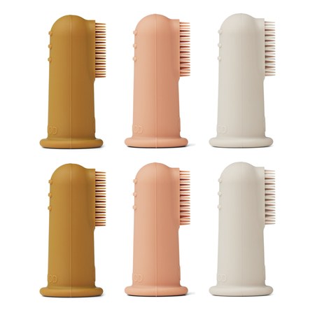 Liewood - Brosses à dents bébé Simon en silicone - Set de 6