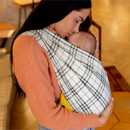 Studio Romeo - Porte-bébé Scot en coton bio Blanc - Edition limitée