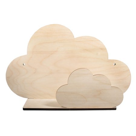 Youdoit - Étagère en bois nuage 35x21x10cm