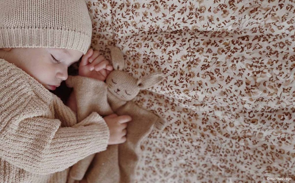 Doudou bébé garçon et fille mixte lapin personnalisable crochet naturel bio écologique coton plus beau 2025