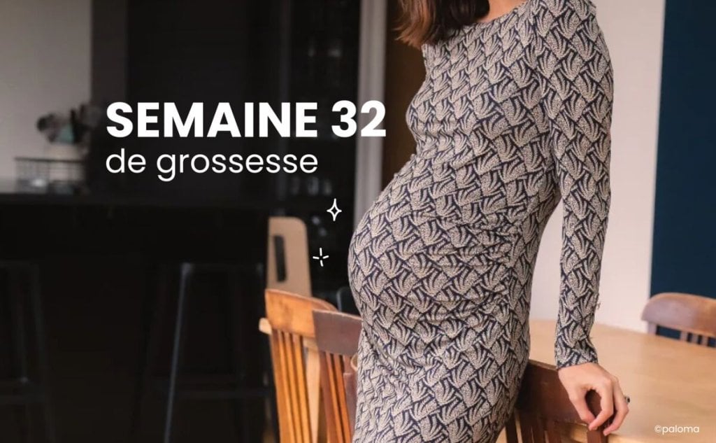 32 semaines enceinte (bébé bien positionné) – Future maman